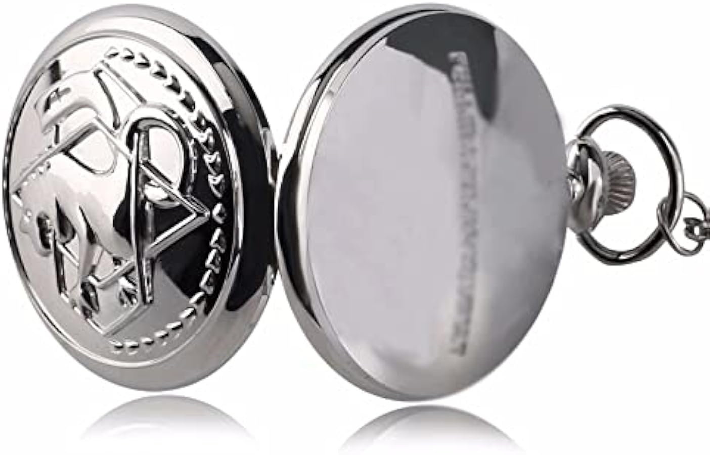 Amazon | 鋼の錬金術師シルバー時計ペンダントメンズクォーツ懐中時計